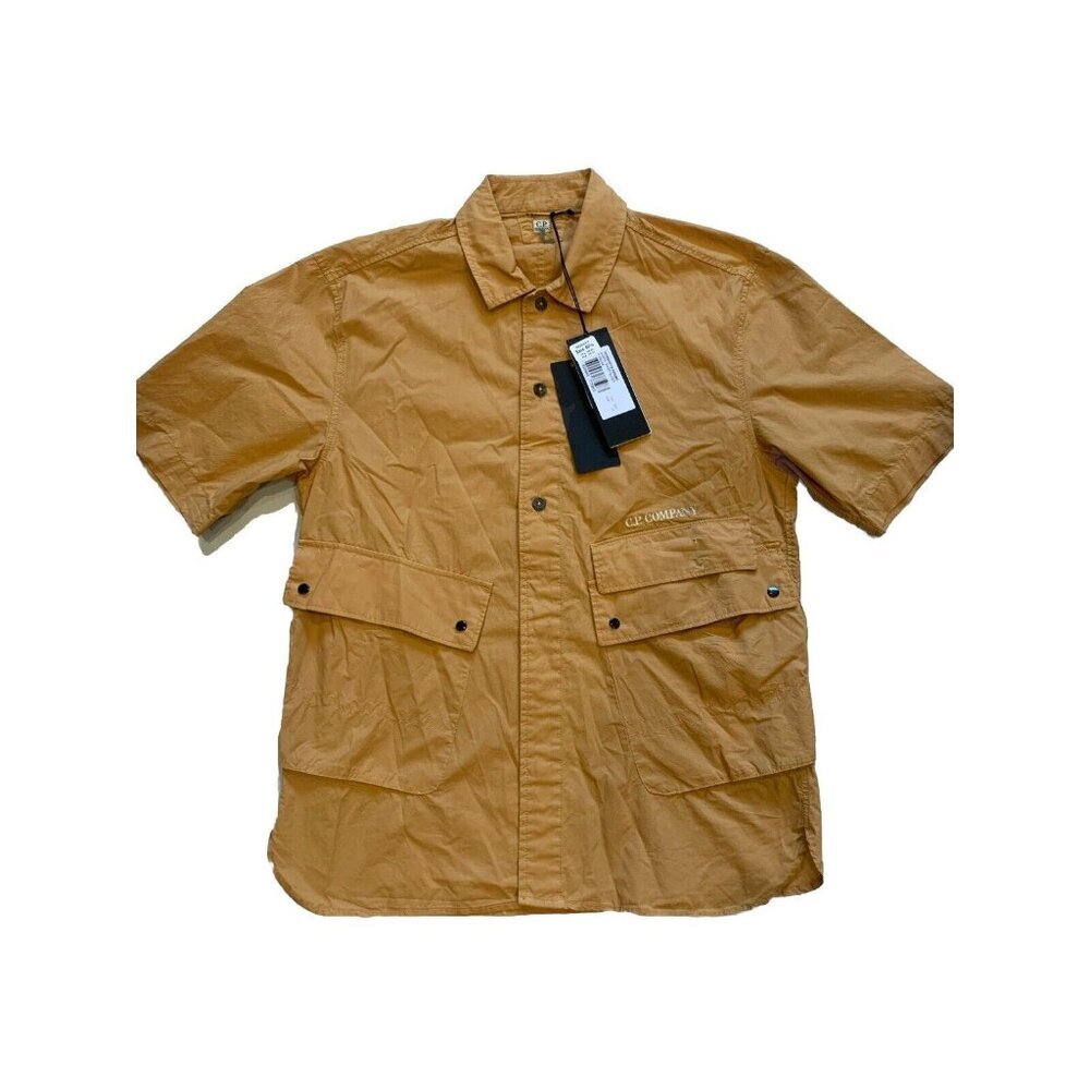 C.P. Company Men's Casual Button Down Shirt - Tan